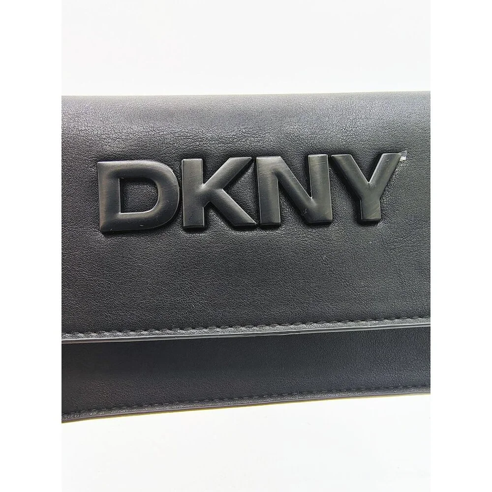Belt Bag DKNY Black Women Accessory Loops Waist Pack 6.5 Inch Athleisure - Picture 7 of 14